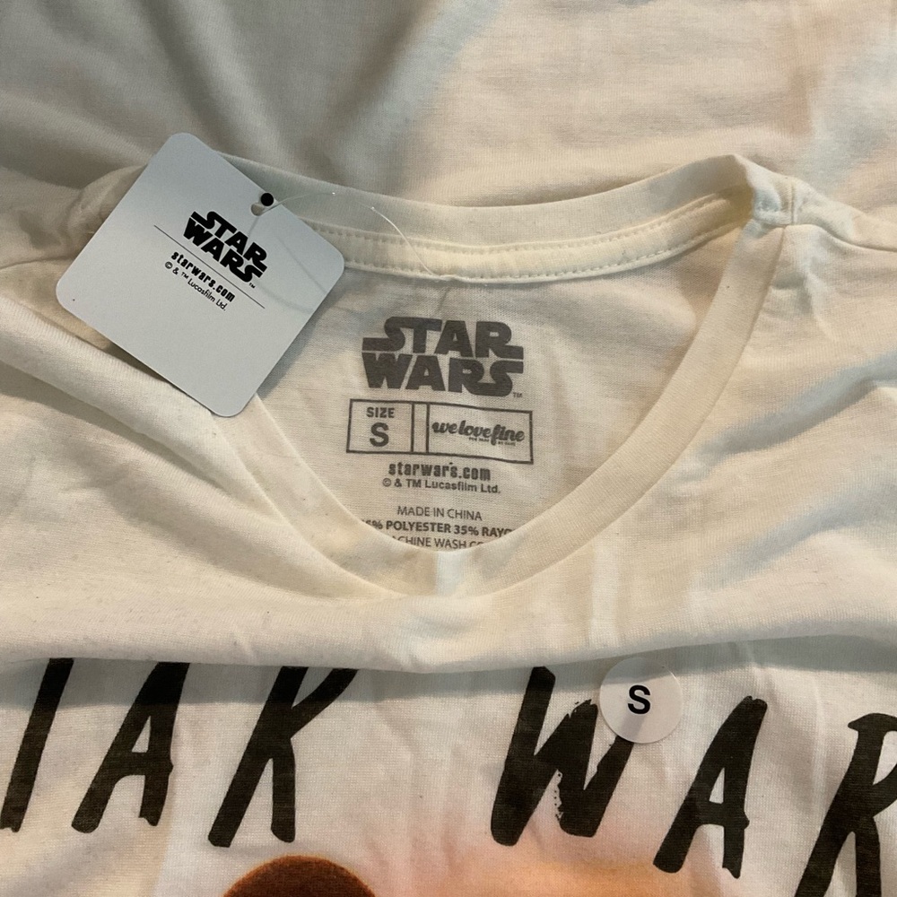 WeLoveFine x Star Wars Rey Force Awakens Shirt Disney Star Wars Small Extra Long - Picture 5 of 5